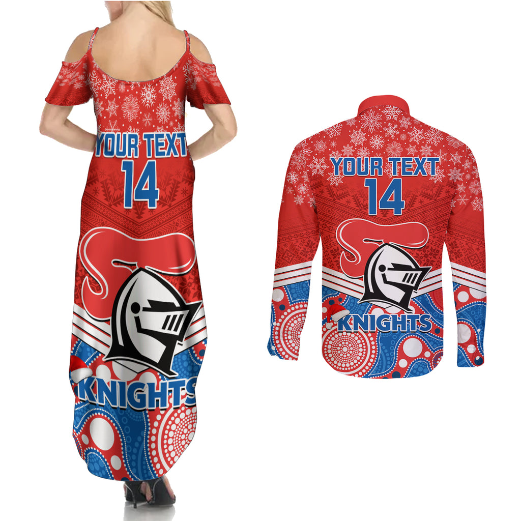 custom-knights-rugby-christmas-couples-matching-summer-maxi-dress-and-long-sleeve-button-shirt-merry-xmas-2023-mix-aboriginal-art