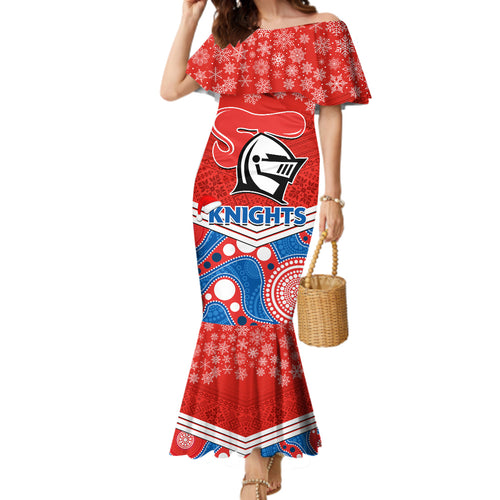 custom-knights-rugby-christmas-family-matching-mermaid-dress-and-hawaiian-shirt-merry-xmas-2023-mix-aboriginal-art