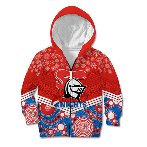 custom-knights-rugby-christmas-kid-hoodie-merry-xmas-2023-mix-aboriginal-art