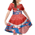 custom-knights-rugby-christmas-kid-short-sleeve-dress-merry-xmas-2023-mix-aboriginal-art