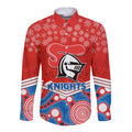 custom-knights-rugby-christmas-long-sleeve-button-shirt-merry-xmas-2023-mix-aboriginal-art