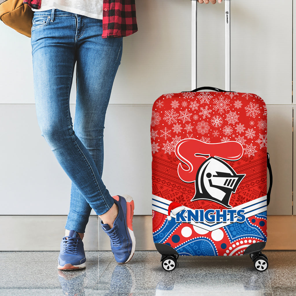 custom-knights-rugby-christmas-luggage-cover-merry-xmas-2023-mix-aboriginal-art