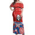 custom-knights-rugby-christmas-off-shoulder-maxi-dress-merry-xmas-2023-mix-aboriginal-art
