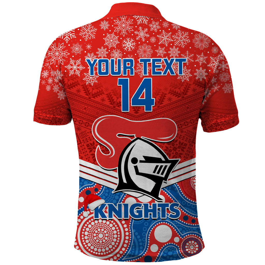 custom-knights-rugby-christmas-polo-shirt-merry-xmas-2023-mix-aboriginal-art