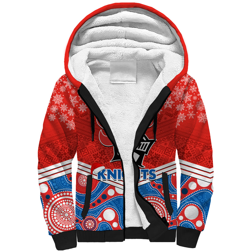 custom-knights-rugby-christmas-sherpa-hoodie-merry-xmas-2023-mix-aboriginal-art