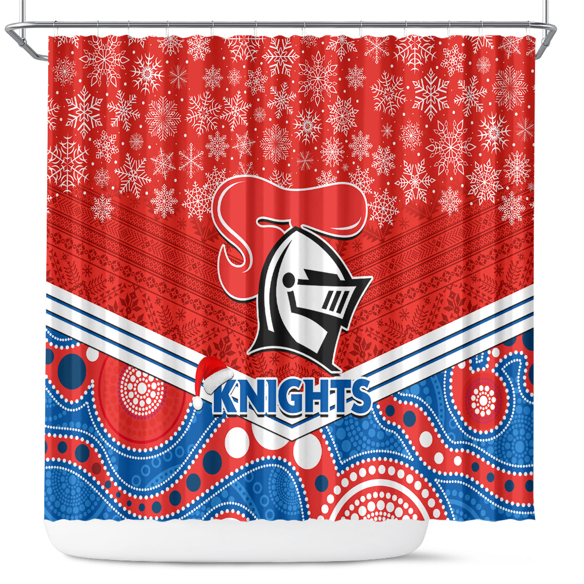 custom-knights-rugby-christmas-shower-curtain-merry-xmas-2023-mix-aboriginal-art