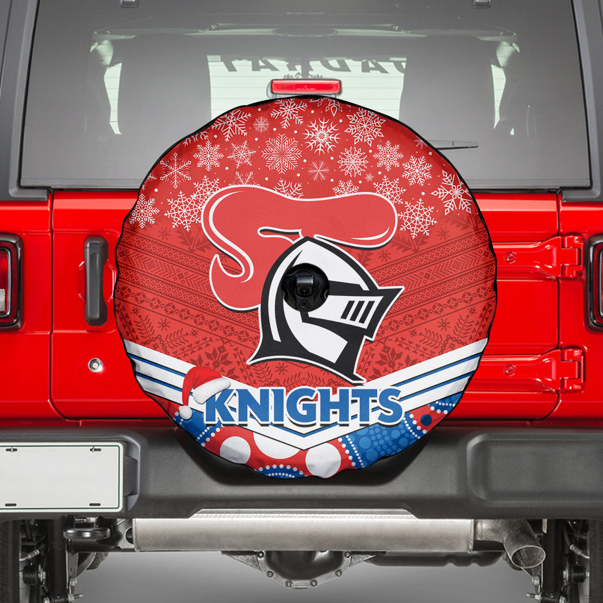 custom-knights-rugby-christmas-spare-tire-cover-merry-xmas-2023-mix-aboriginal-art