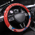 Knights Rugby Christmas Steering Wheel Cover Merry Xmas 2023 Mix Aboriginal Art