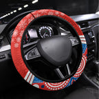 Knights Rugby Christmas Steering Wheel Cover Merry Xmas 2023 Mix Aboriginal Art