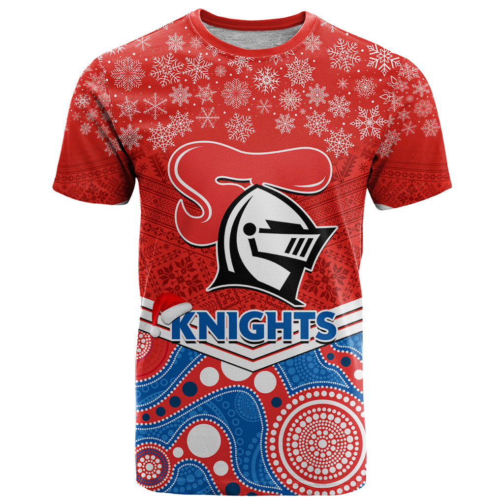 custom-knights-rugby-christmas-t-shirt-merry-xmas-2023-mix-aboriginal-art