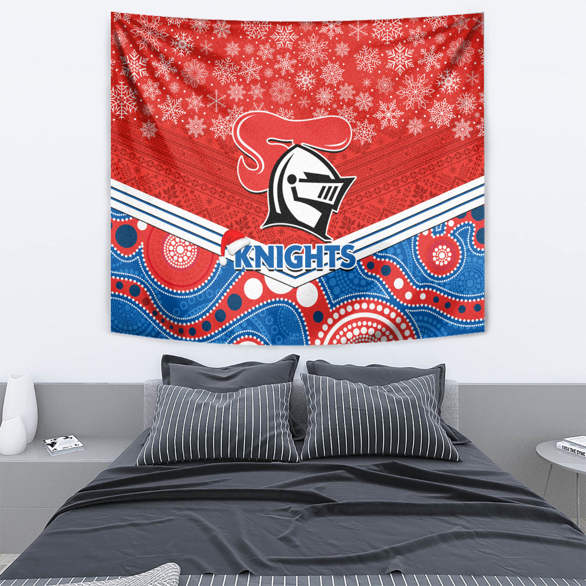 custom-knights-rugby-christmas-tapestry-merry-xmas-2023-mix-aboriginal-art