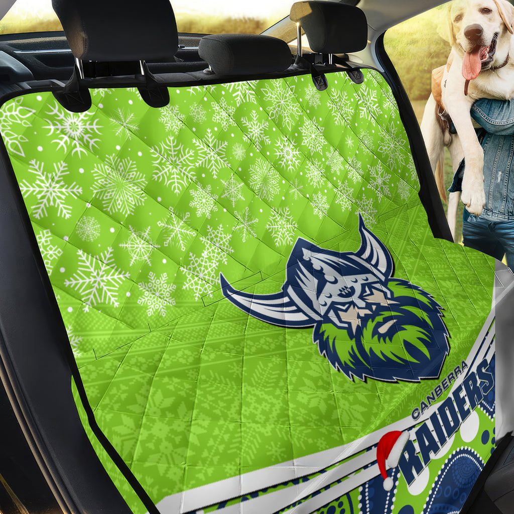 custom-raiders-rugby-christmas-back-car-seat-cover-merry-xmas-2023-mix-aboriginal-art