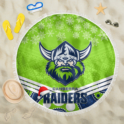 custom-raiders-rugby-christmas-beach-blanket-merry-xmas-2023-mix-aboriginal-art