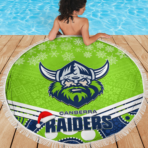 custom-raiders-rugby-christmas-beach-blanket-merry-xmas-2023-mix-aboriginal-art