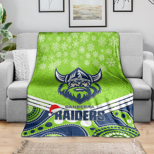 custom-raiders-rugby-christmas-blanket-merry-xmas-2023-mix-aboriginal-art