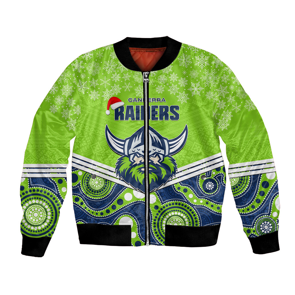 custom-raiders-rugby-christmas-bomber-jacket-merry-xmas-2023-mix-aboriginal-art