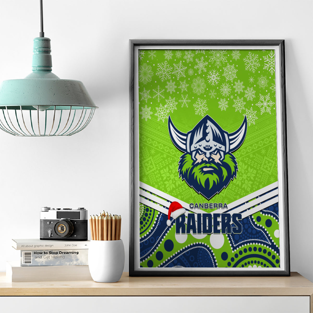 custom-raiders-rugby-christmas-canvas-wall-art-merry-xmas-2023-mix-aboriginal-art