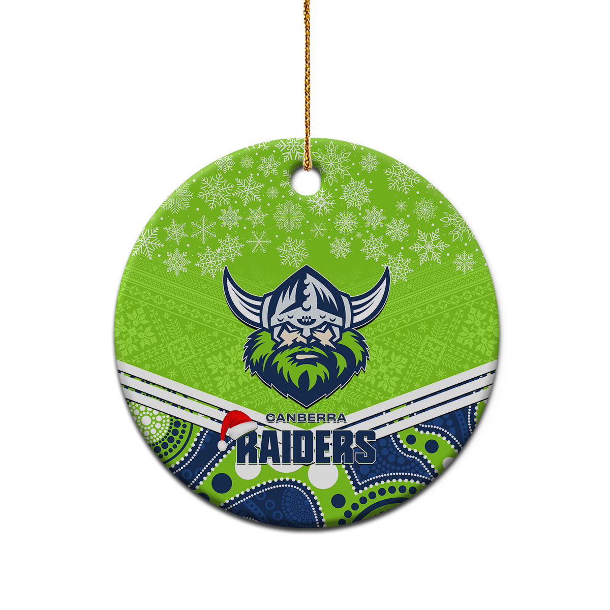 raiders-rugby-christmas-ceramic-ornament-merry-xmas-2023-mix-aboriginal-art