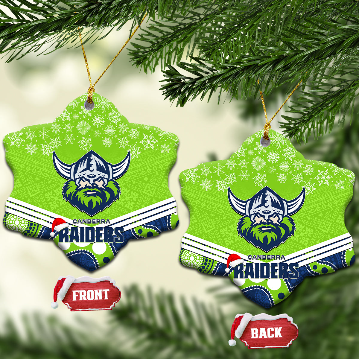 raiders-rugby-christmas-ceramic-ornament-merry-xmas-2023-mix-aboriginal-art