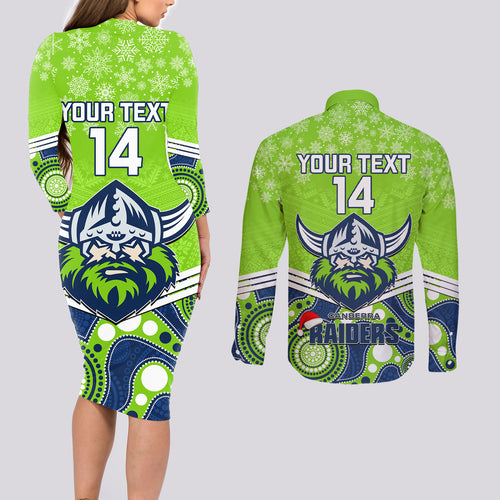 custom-raiders-rugby-christmas-couples-matching-long-sleeve-bodycon-dress-and-long-sleeve-button-shirt-merry-xmas-2023-mix-aboriginal-art