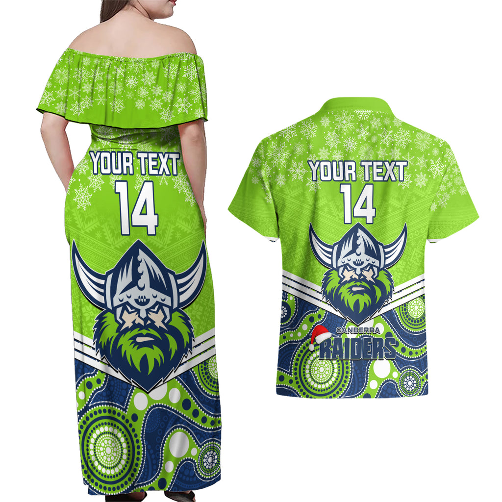 custom-raiders-rugby-christmas-couples-matching-off-shoulder-maxi-dress-and-hawaiian-shirt-merry-xmas-2023-mix-aboriginal-art