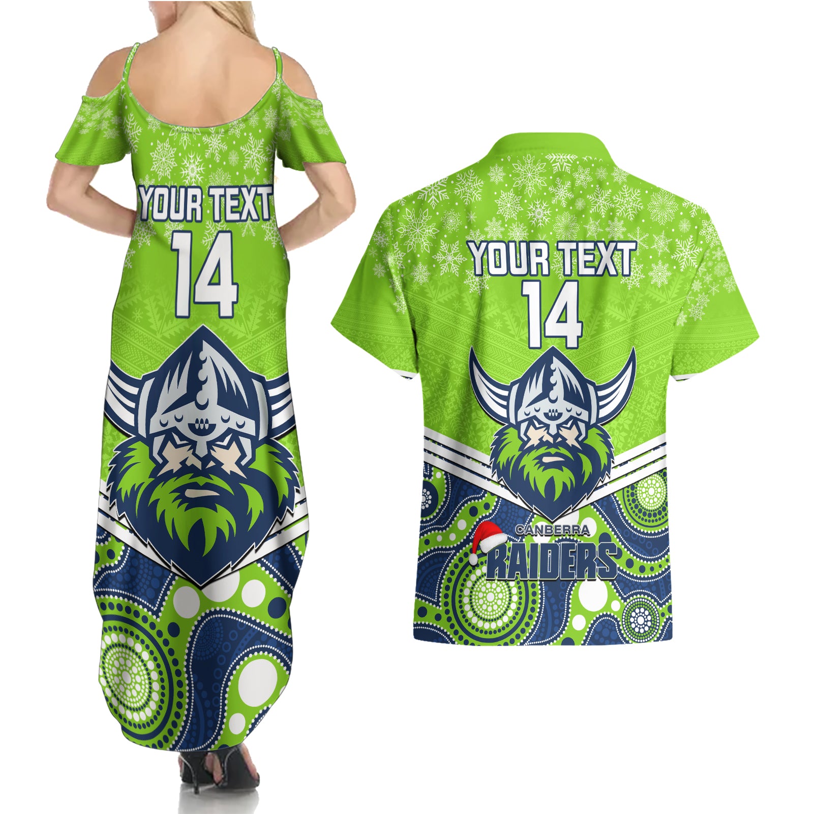 custom-raiders-rugby-christmas-couples-matching-summer-maxi-dress-and-hawaiian-shirt-merry-xmas-2023-mix-aboriginal-art