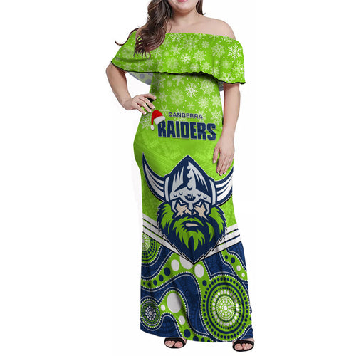 custom-raiders-rugby-christmas-family-matching-off-shoulder-maxi-dress-and-hawaiian-shirt-merry-xmas-2023-mix-aboriginal-art