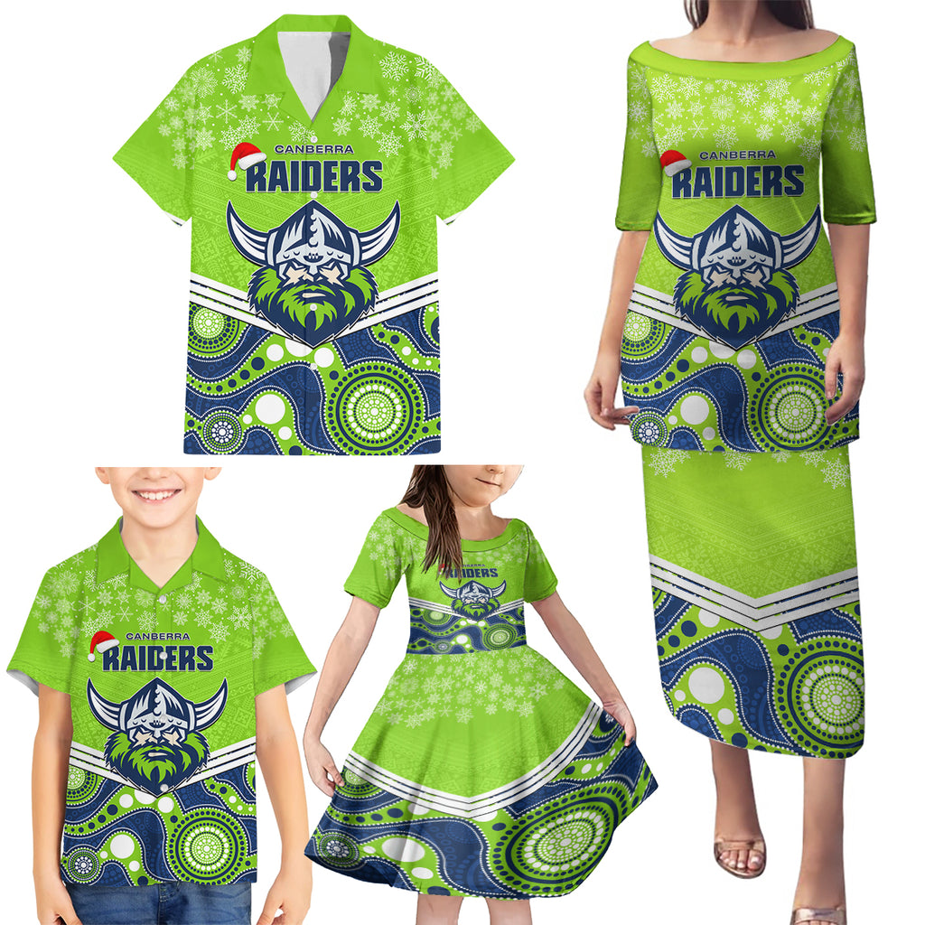 custom-raiders-rugby-christmas-family-matching-puletasi-dress-and-hawaiian-shirt-merry-xmas-2023-mix-aboriginal-art