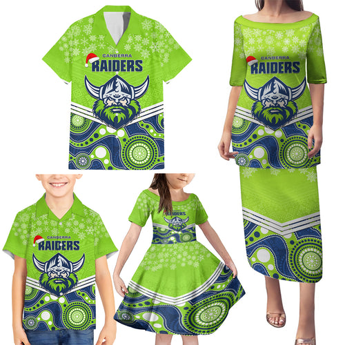 custom-raiders-rugby-christmas-family-matching-puletasi-dress-and-hawaiian-shirt-merry-xmas-2023-mix-aboriginal-art