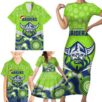 custom-raiders-rugby-christmas-family-matching-short-sleeve-bodycon-dress-and-hawaiian-shirt-merry-xmas-2023-mix-aboriginal-art