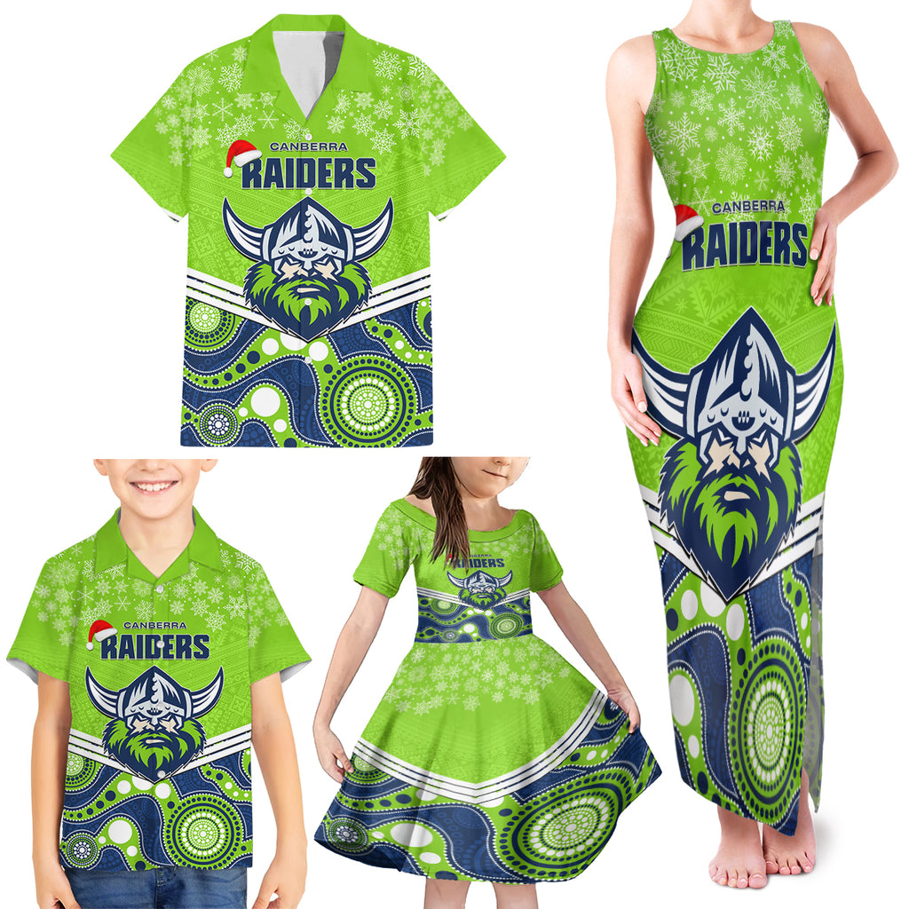 custom-raiders-rugby-christmas-family-matching-tank-maxi-dress-and-hawaiian-shirt-merry-xmas-2023-mix-aboriginal-art