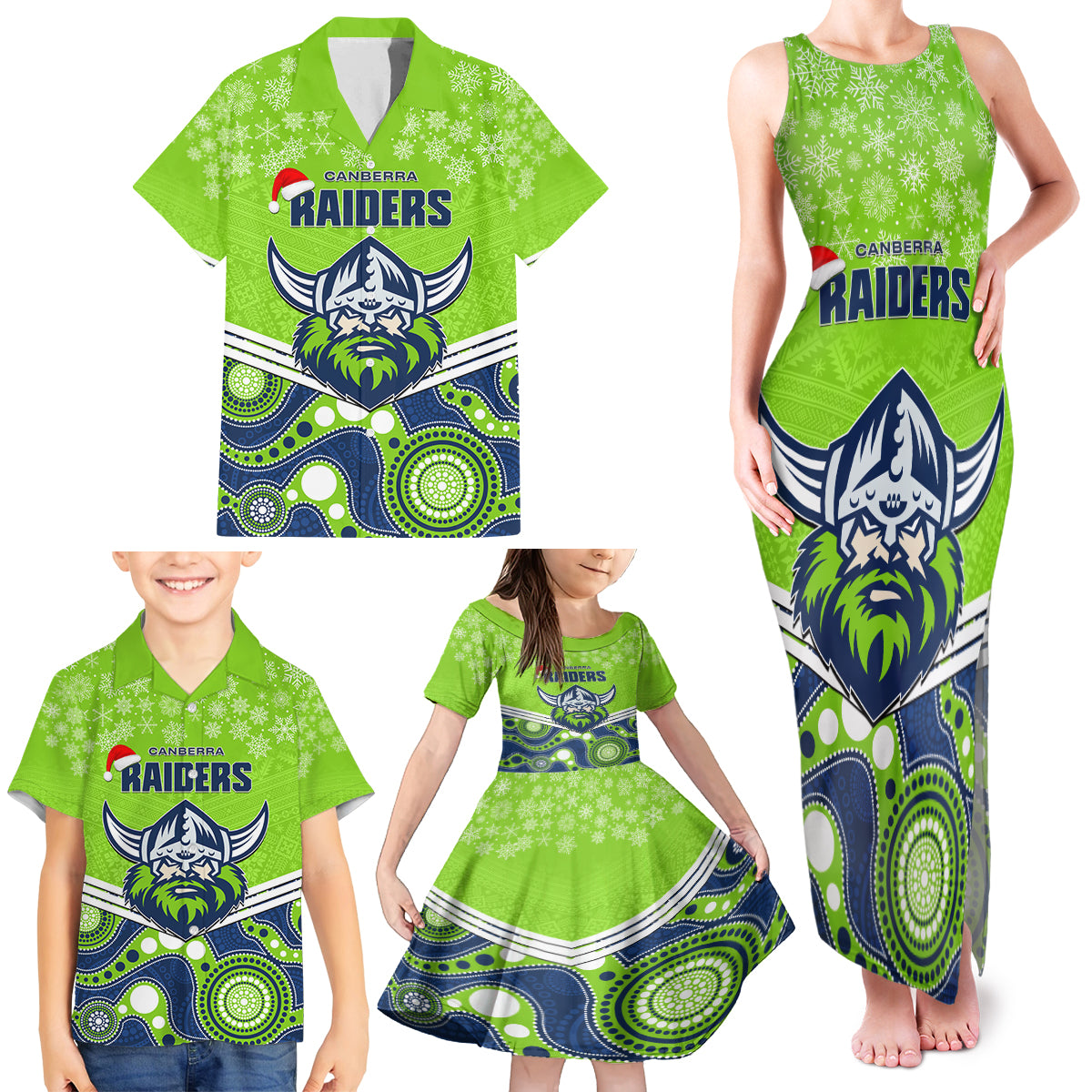 custom-raiders-rugby-christmas-family-matching-tank-maxi-dress-and-hawaiian-shirt-merry-xmas-2023-mix-aboriginal-art