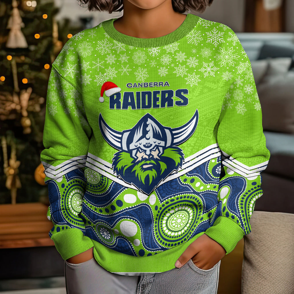 custom-raiders-rugby-christmas-kid-ugly-christmas-sweater-merry-xmas-2023-mix-aboriginal-art