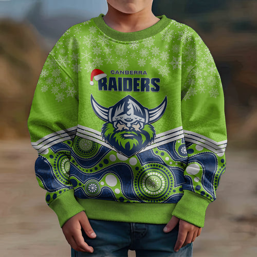 custom-raiders-rugby-christmas-kid-ugly-christmas-sweater-merry-xmas-2023-mix-aboriginal-art
