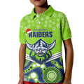 custom-raiders-rugby-christmas-kid-polo-shirt-merry-xmas-2023-mix-aboriginal-art