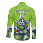 custom-raiders-rugby-christmas-long-sleeve-button-shirt-merry-xmas-2023-mix-aboriginal-art