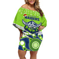 custom-raiders-rugby-christmas-off-shoulder-short-dress-merry-xmas-2023-mix-aboriginal-art