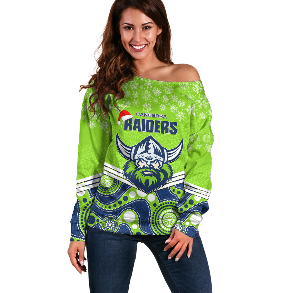 custom-raiders-rugby-christmas-off-shoulder-sweater-merry-xmas-2023-mix-aboriginal-art