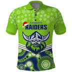 custom-raiders-rugby-christmas-polo-shirt-merry-xmas-2023-mix-aboriginal-art