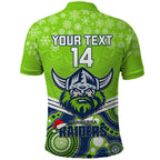 custom-raiders-rugby-christmas-polo-shirt-merry-xmas-2023-mix-aboriginal-art