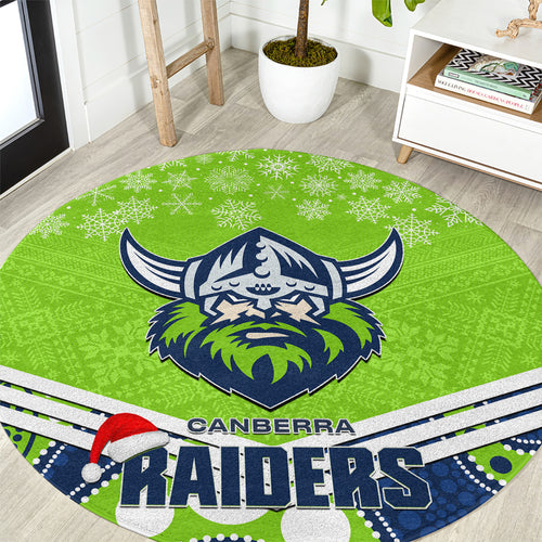 custom-raiders-rugby-christmas-round-carpet-merry-xmas-2023-mix-aboriginal-art