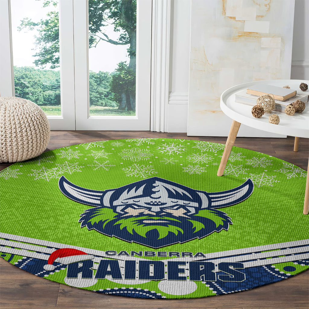 custom-raiders-rugby-christmas-round-carpet-merry-xmas-2023-mix-aboriginal-art