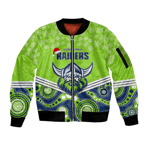 custom-raiders-rugby-christmas-sleeve-zip-bomber-jacket-merry-xmas-2023-mix-aboriginal-art