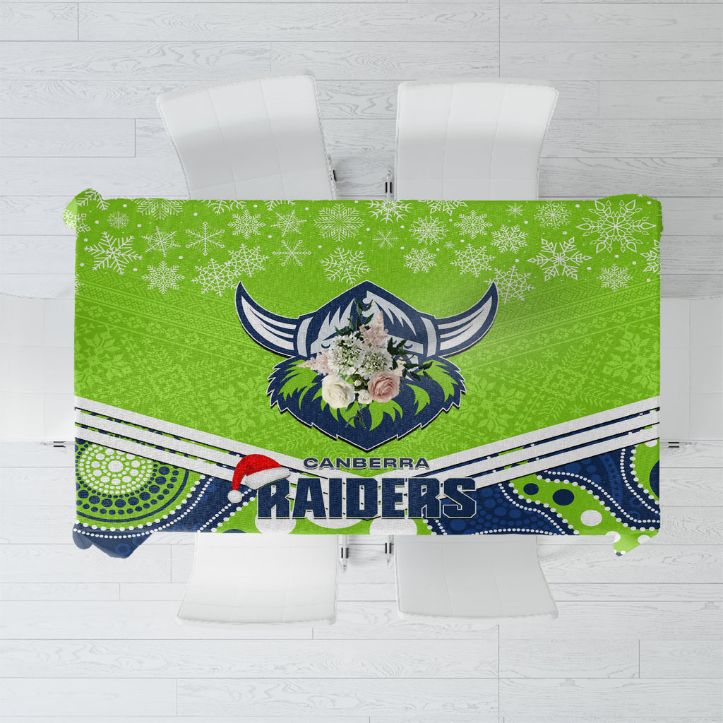custom-raiders-rugby-christmas-tablecloth-merry-xmas-2023-mix-aboriginal-art