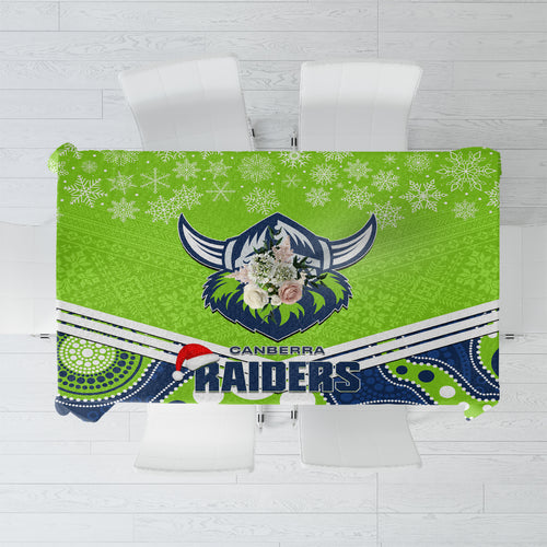 custom-raiders-rugby-christmas-tablecloth-merry-xmas-2023-mix-aboriginal-art