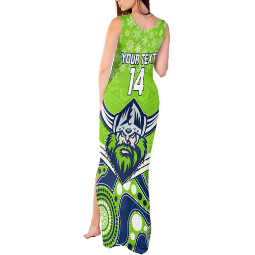 custom-raiders-rugby-christmas-tank-maxi-dress-merry-xmas-2023-mix-aboriginal-art