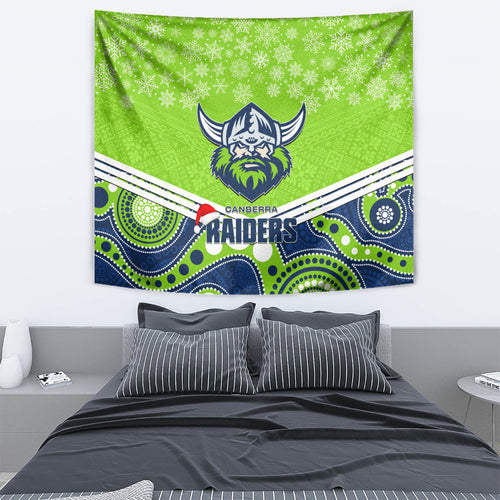 custom-raiders-rugby-christmas-tapestry-merry-xmas-2023-mix-aboriginal-art