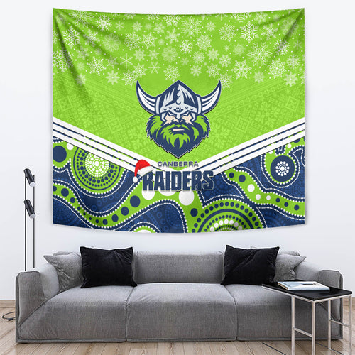 custom-raiders-rugby-christmas-tapestry-merry-xmas-2023-mix-aboriginal-art