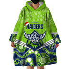 custom-raiders-rugby-christmas-wearable-blanket-hoodie-merry-xmas-2023-mix-aboriginal-art