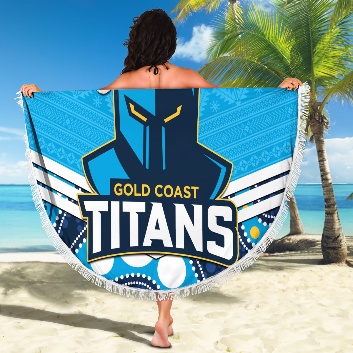 custom-titans-rugby-christmas-beach-blanket-merry-xmas-2023-mix-aboriginal-art